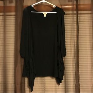Black large cardigan